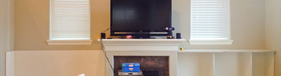 Living Room Book shelves: Part 3